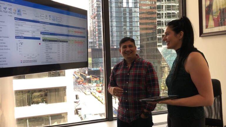 Project Online PPM Solutions in Use during meeting