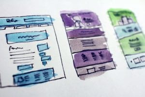 Illustration of app design