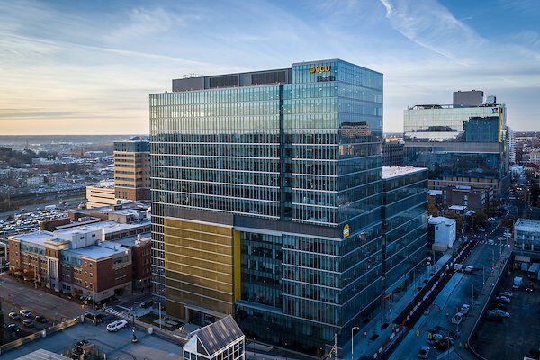 arial view of VCU Health's outpatient building